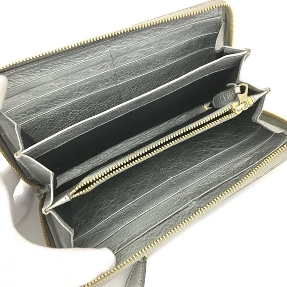 BALENCIAGA The City Leather Zip Around Long Wallet /1D6891 - Picture 5 of 8